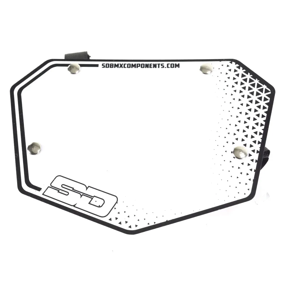 SD Front Numberplate V1 White